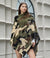 Fashion Winter Poncho Sweater #P6214 Olive (PC)