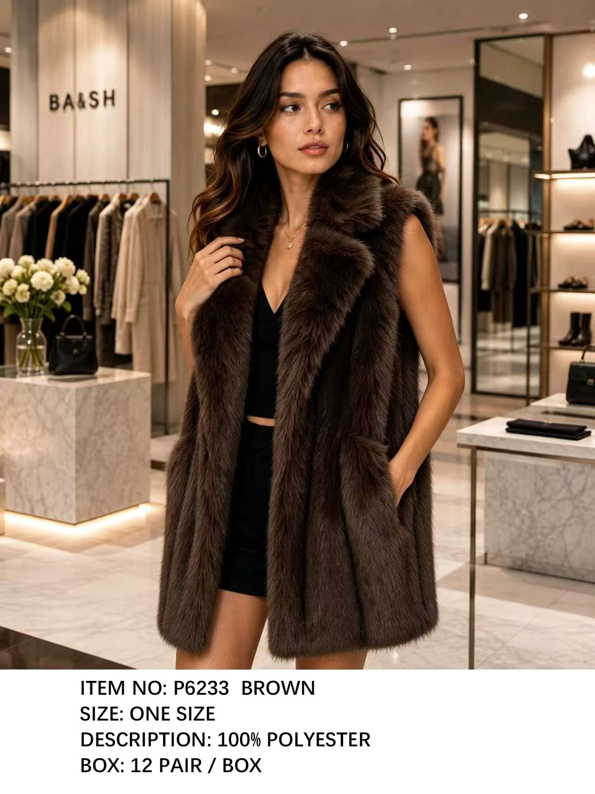 Fashion Fur Vest #P6233 - Multiple Colors (PC)