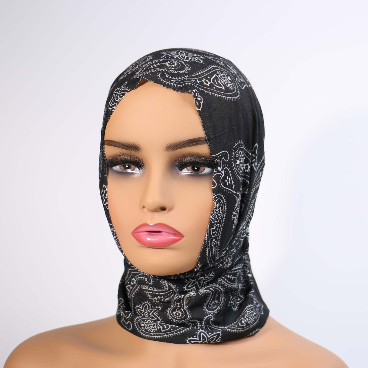 Multi Purpose Head Wrap Scarf #PHW7235BK  (12PC)