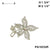 Fashion Flower Rhinestone Brooch #PQ10232R (PC)