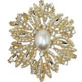 Fashion Design Rhinestone Brooch #PQ3081 - Multiple Colors (PC)