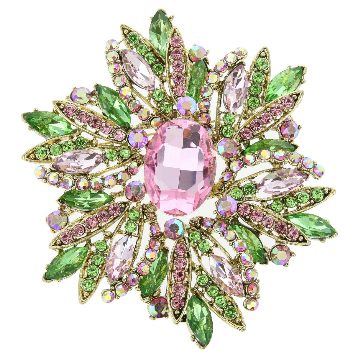 Fashion Design Rhinestone Brooch #PQ3081 - Multiple Colors (PC)