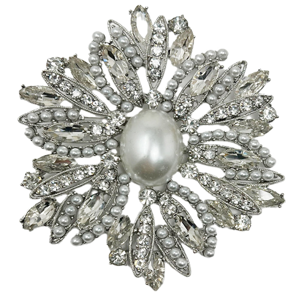 Fashion Design Rhinestone Brooch #PQ3081 - Multiple Colors (PC)