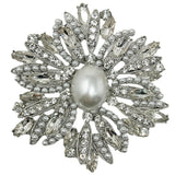 Fashion Design Rhinestone Brooch #PQ3081 - Multiple Colors (PC)