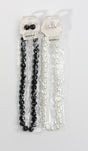 Fashion Thick Pearl Dozen Necklace Set #PRL2001BW Black White Mix (12PC)