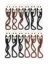 Fashion Thin Pearl Dozen Necklace Set #PRL3001BR Brown Mix (12PC)