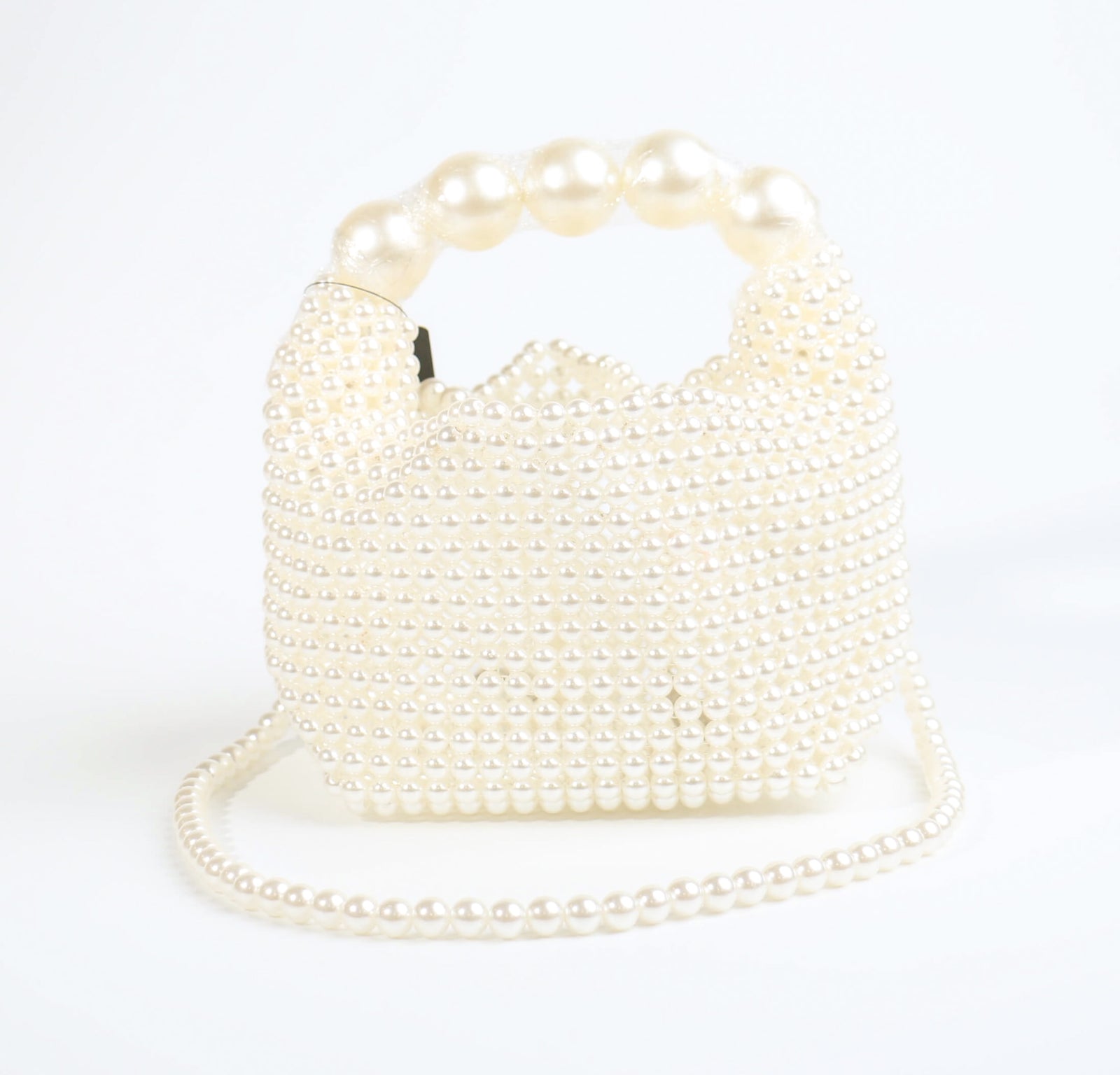 Fashion Pearl Shoulder Bag #PRLBAG02 White (PC)