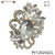 Fashion Design Rhinestone Brooch #PY12025GCL (PC)