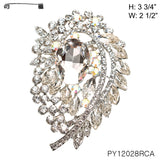 Fashion Design Rhinestone Brooch #PY12028 - Multiple Colors (PC)