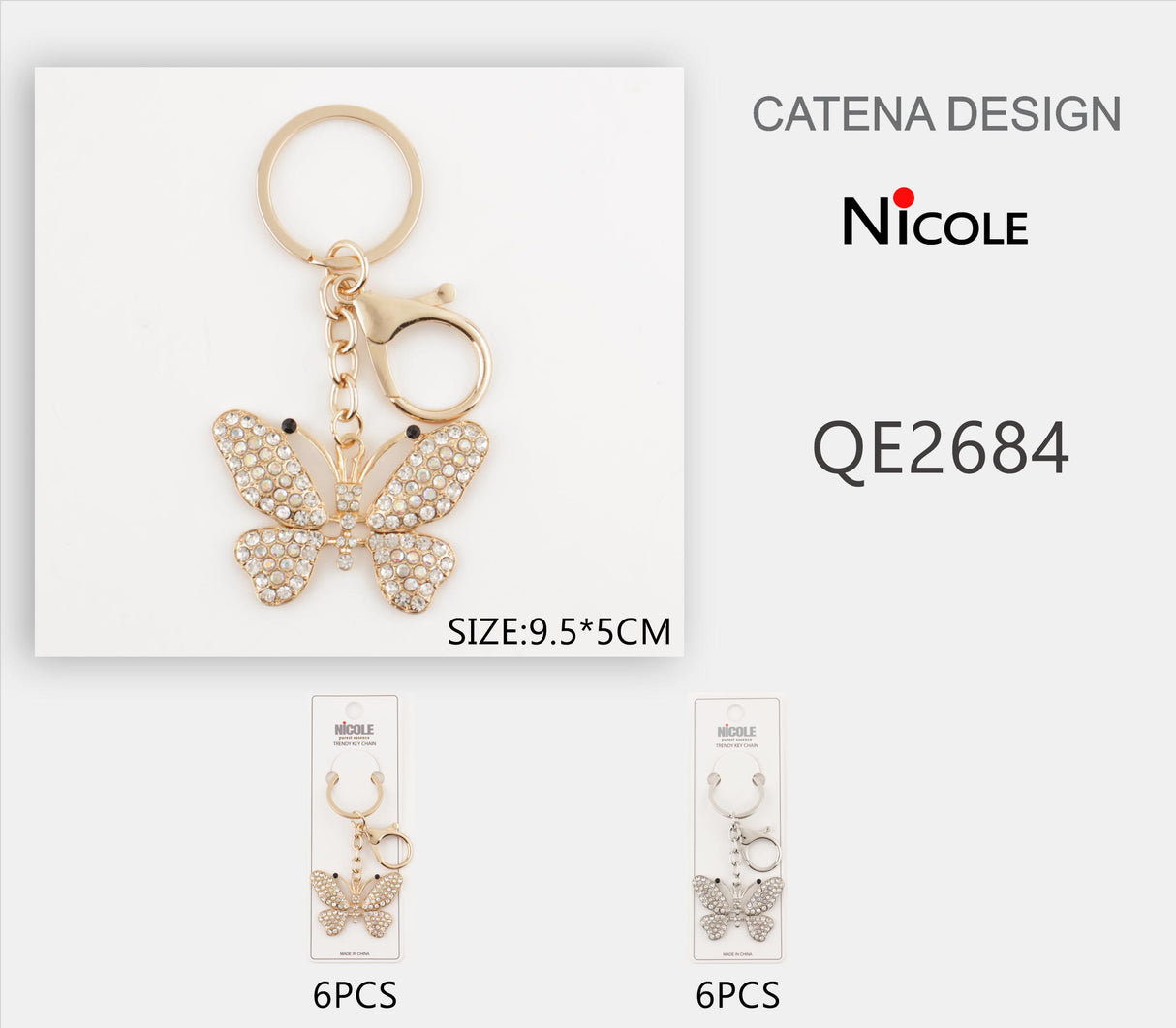 Design Keychains by the Dozen  #QE2684 (12PC)