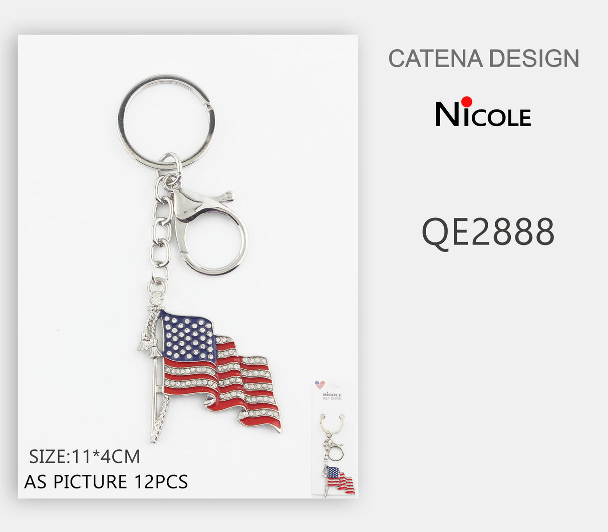 Design Keychains by the Dozen  #QE2888 (12PC)