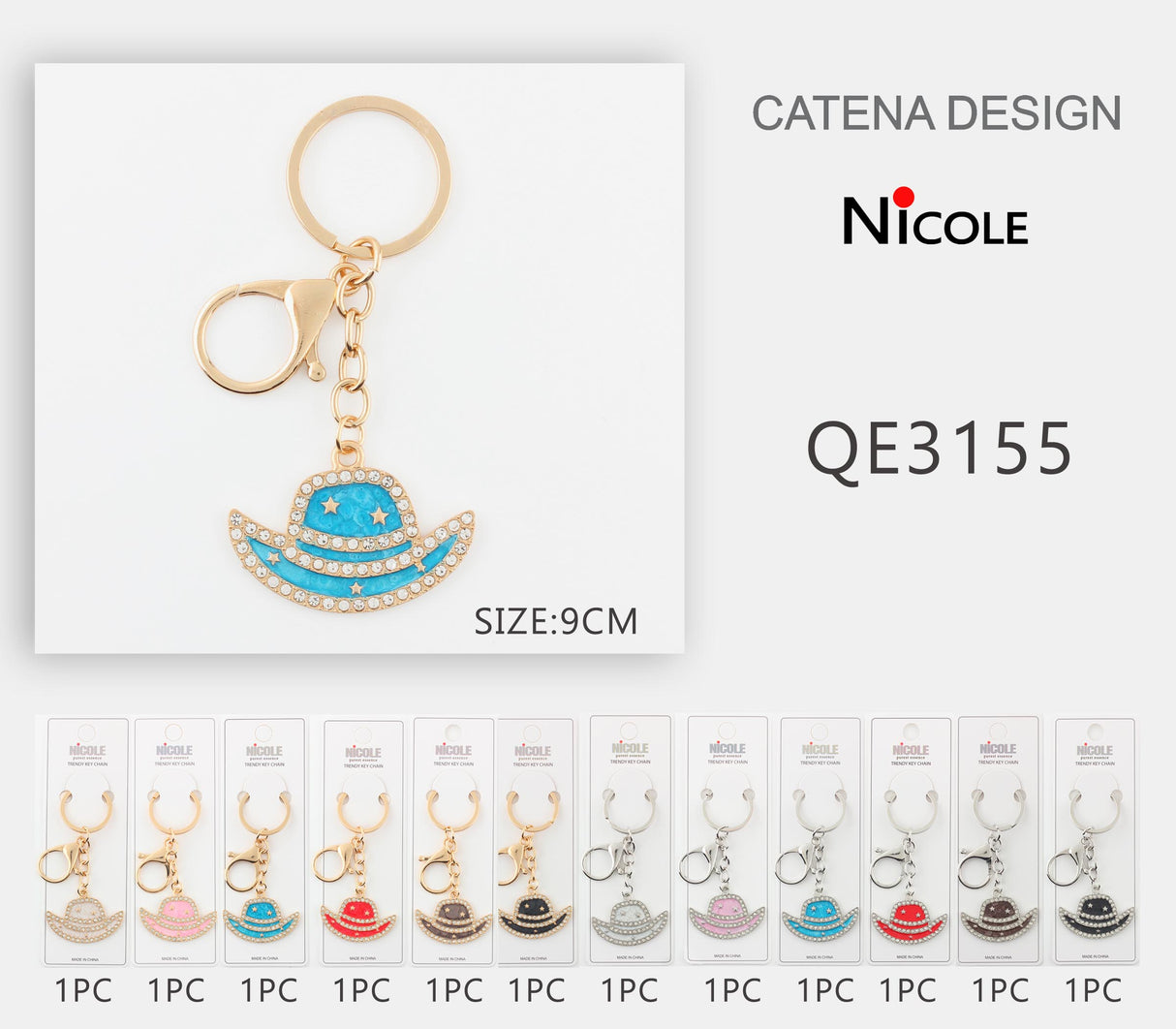 Design Keychains by the Dozen  #QE3155 (12PC)