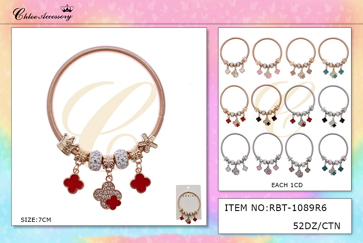 Design Charm Bracelets by the Dozen #RBT1089R6 (12PC)