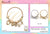 Design Charm Bracelets by the Dozen #RBT1834GS (12PC)