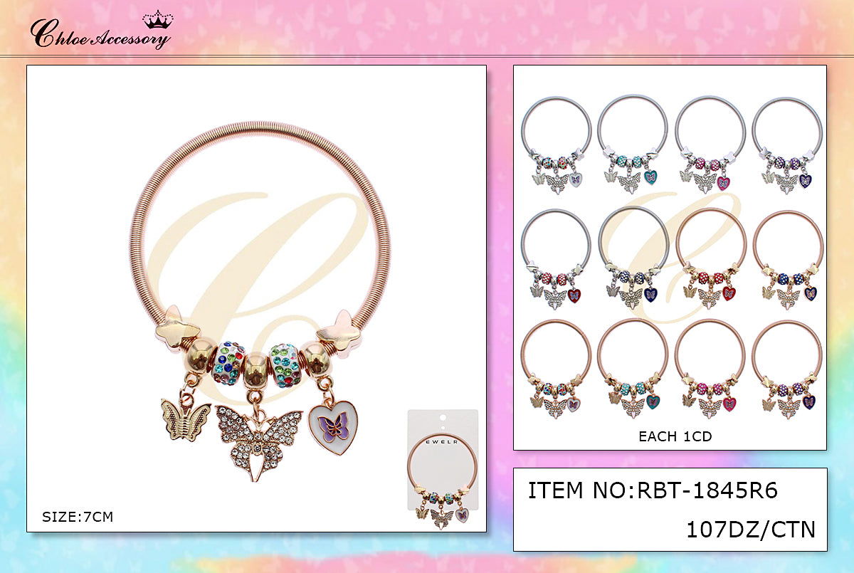 Design Charm Bracelets by the Dozen #RBT1845R6 (12PC)
