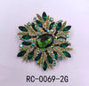 Fashion Design Rhinestone Brooch #RC0069 - Multiple Colors (PC)
