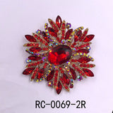 Fashion Design Rhinestone Brooch #RC0069 - Multiple Colors (PC)