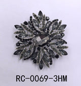 Fashion Design Rhinestone Brooch #RC0069 - Multiple Colors (PC)