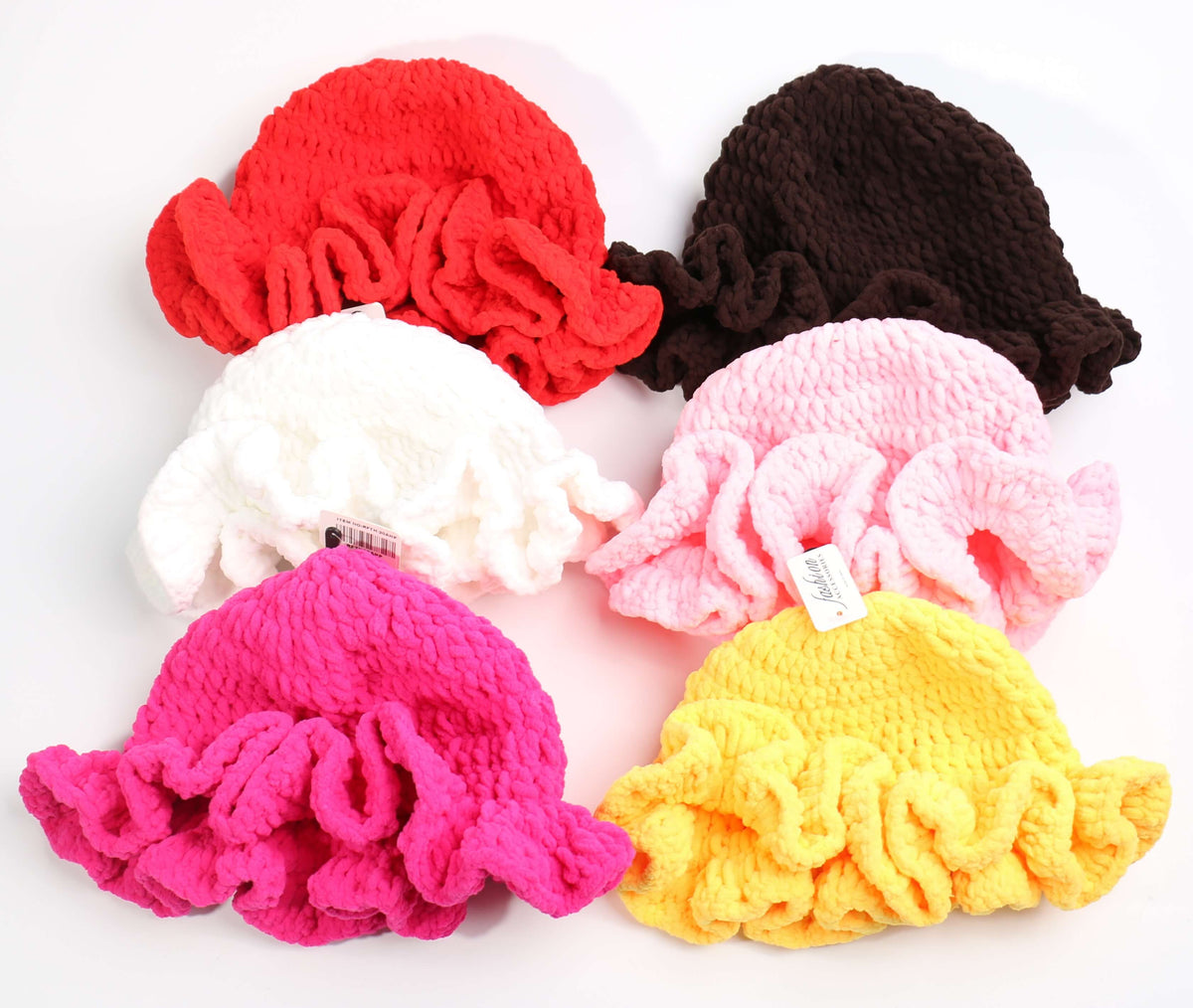 Thick Ruffle Hat #RFTH-20A (6PC)