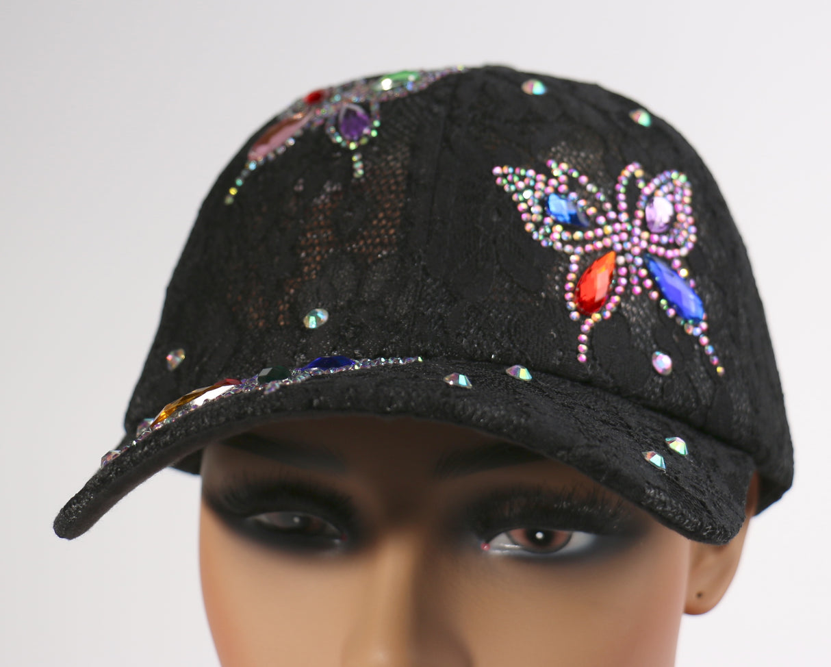 Fashion Stone Butterfly Hat - Multiple Colors (PC)