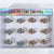 Fashion Rhinestone Flower Rings #RRN0003GS (12PC)