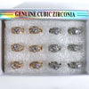 Fashion Rhinestone Heart Rings #RRN0092GS (12PC)