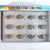 Fashion Rhinestone Heart Rings #RRN0092GS (12PC)