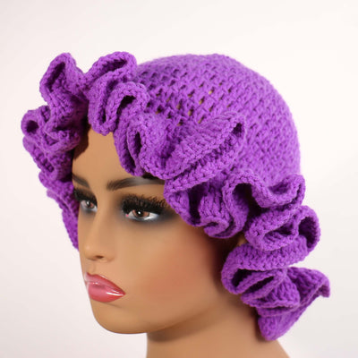 Solid Color Ruffle Hat #RUF10 (9PC)