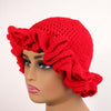 Solid Color Ruffle Hat #RUF10 (9PC)