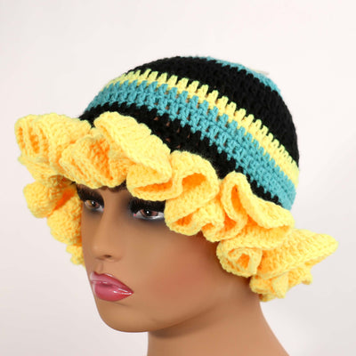 Design Ruffle Hat #RUF15 (6PC)