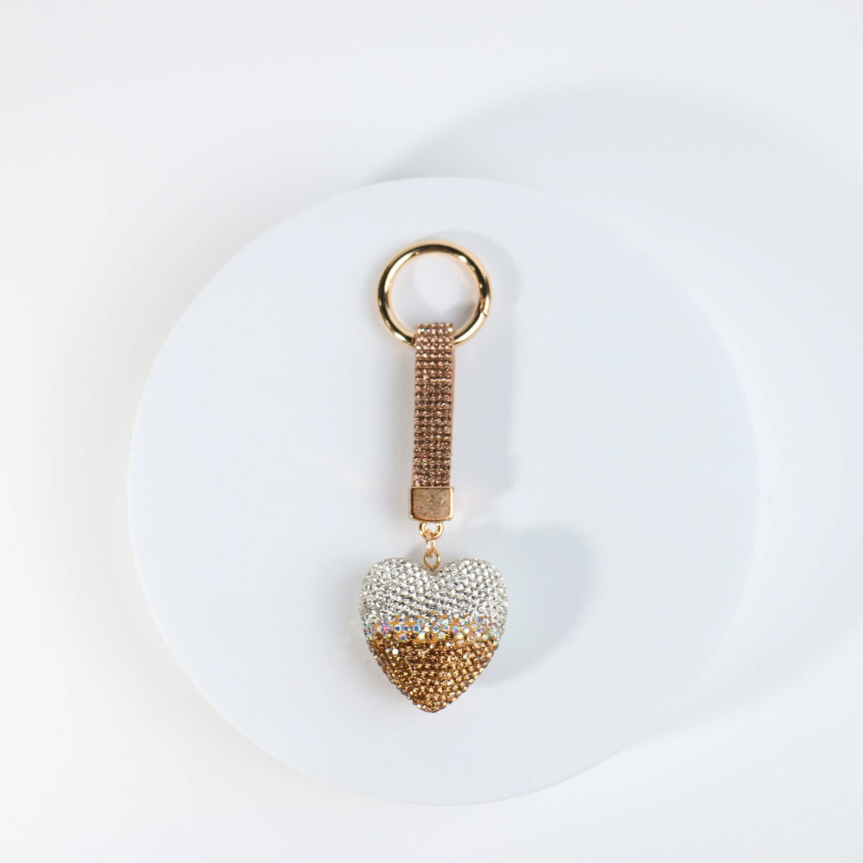 Fashion Bling Heart Keychain #RYKC03 - Multiple Colors (PC)