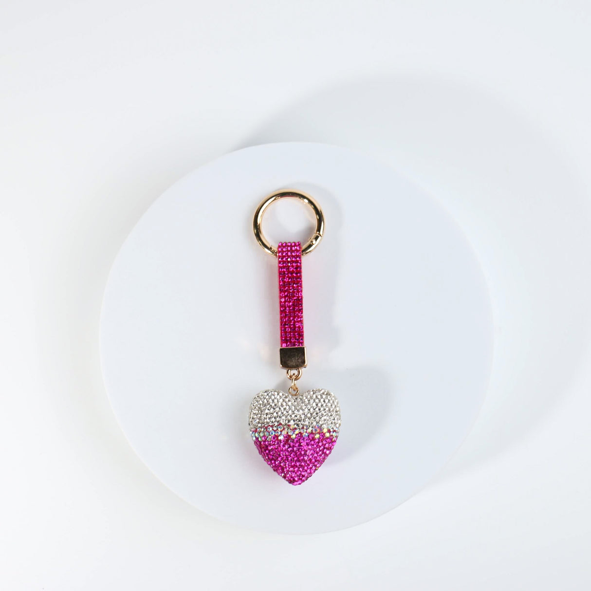 Fashion Bling Heart Keychain #RYKC03 - Multiple Colors (PC)