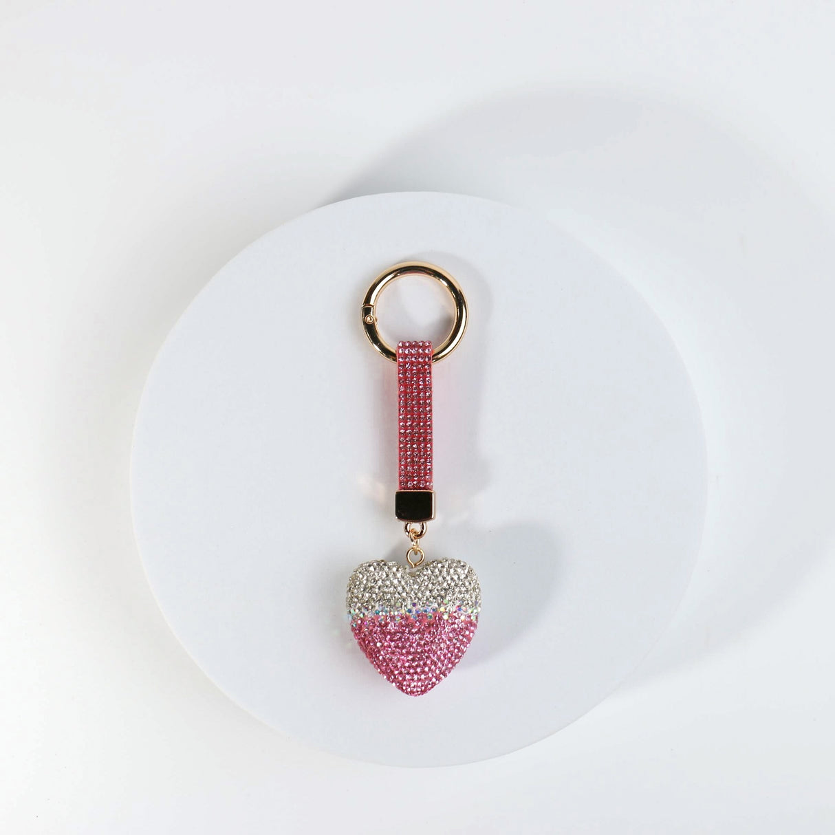 Fashion Bling Heart Keychain #RYKC03 - Multiple Colors (PC)
