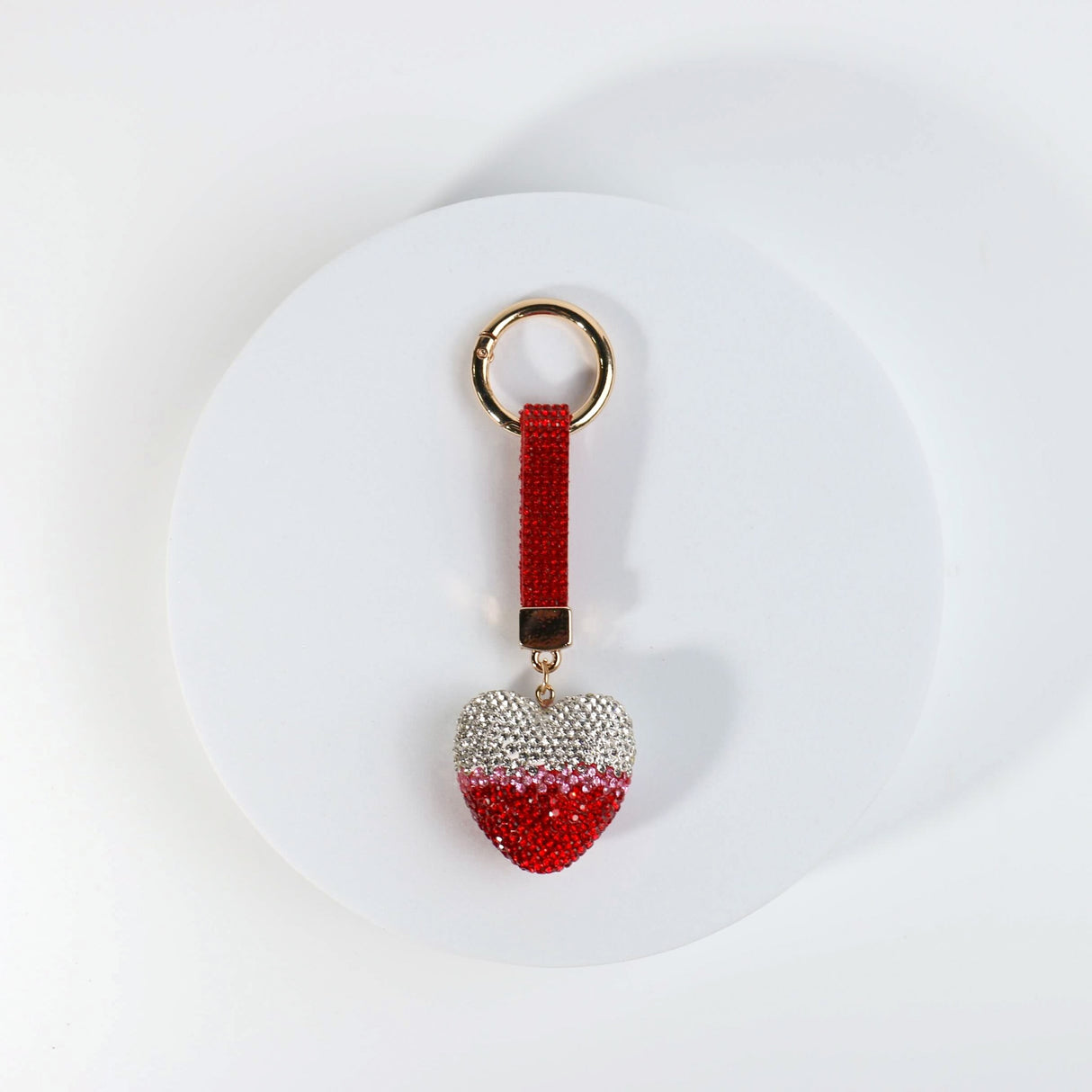 Fashion Bling Heart Keychain #RYKC03 - Multiple Colors (PC)