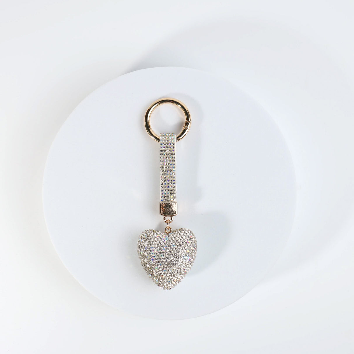 Fashion Bling Heart Keychain #RYKC03 - Multiple Colors (PC)
