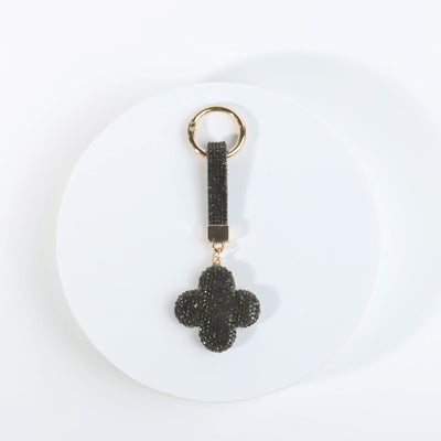 Fashion Rhinestone Clover Keychain #RYKC06 - Multiple Colors (PC)