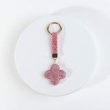 Fashion Bling Rhinestone Clover Keychain #RYKC06 - Multiple Colors (PC)