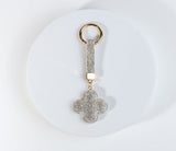 Fashion Bling Rhinestone Clover Keychain #RYKC06 - Multiple Colors (PC)