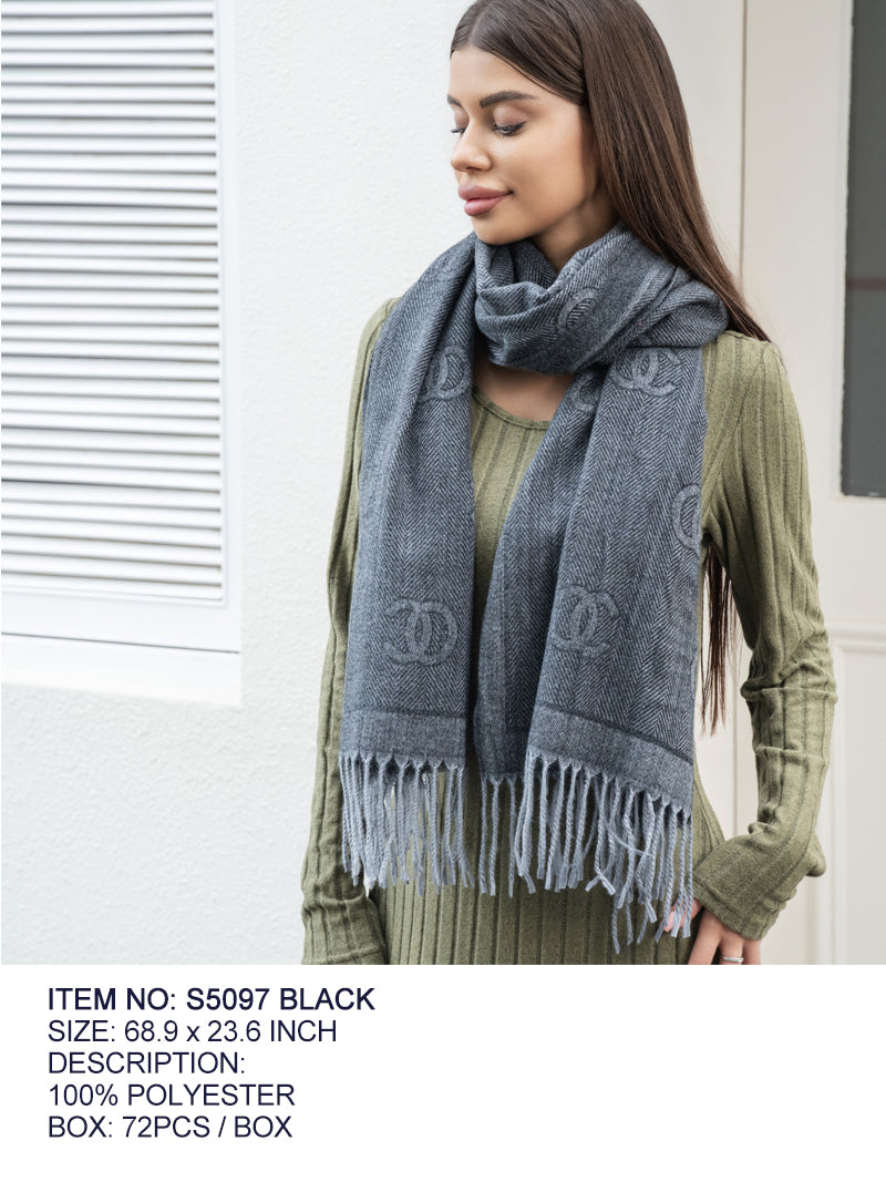 Fashion Fringe Scarf #S5097 - Multiple Colors (PC)