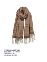 Fashion Fringe Scarf #S5097 - Multiple Colors (PC)