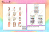 Design Press On Nails #SAN0100 (12PC)