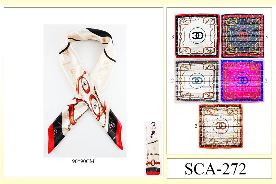 Fashion Designed Head Scarf #SCA272 (12PC)