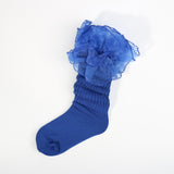 Lace Slouch Socks Kids Size 6-8 (6 PAIRS)