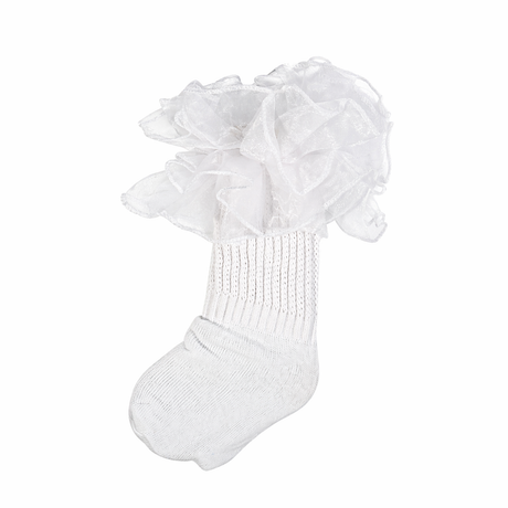 Lace Slouch Socks Baby Size 1-3 (6 PAIRS)