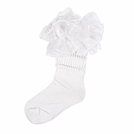 Lace Slouch Socks Kids Size 6-8 (6 PAIRS)
