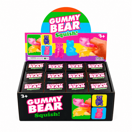 Tie Dye Gummy Bear Squish Toy #SQSH118 (12PC)