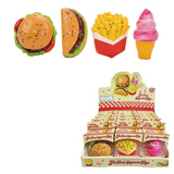 Hamburgers / Tacos / Ice Creams / French Fries Variety Squishy Toys #SQSH225 (18PC)