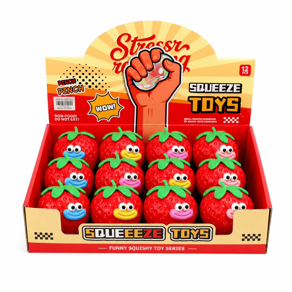 Strawberry Squish Toy #SQSH235 (12PC)