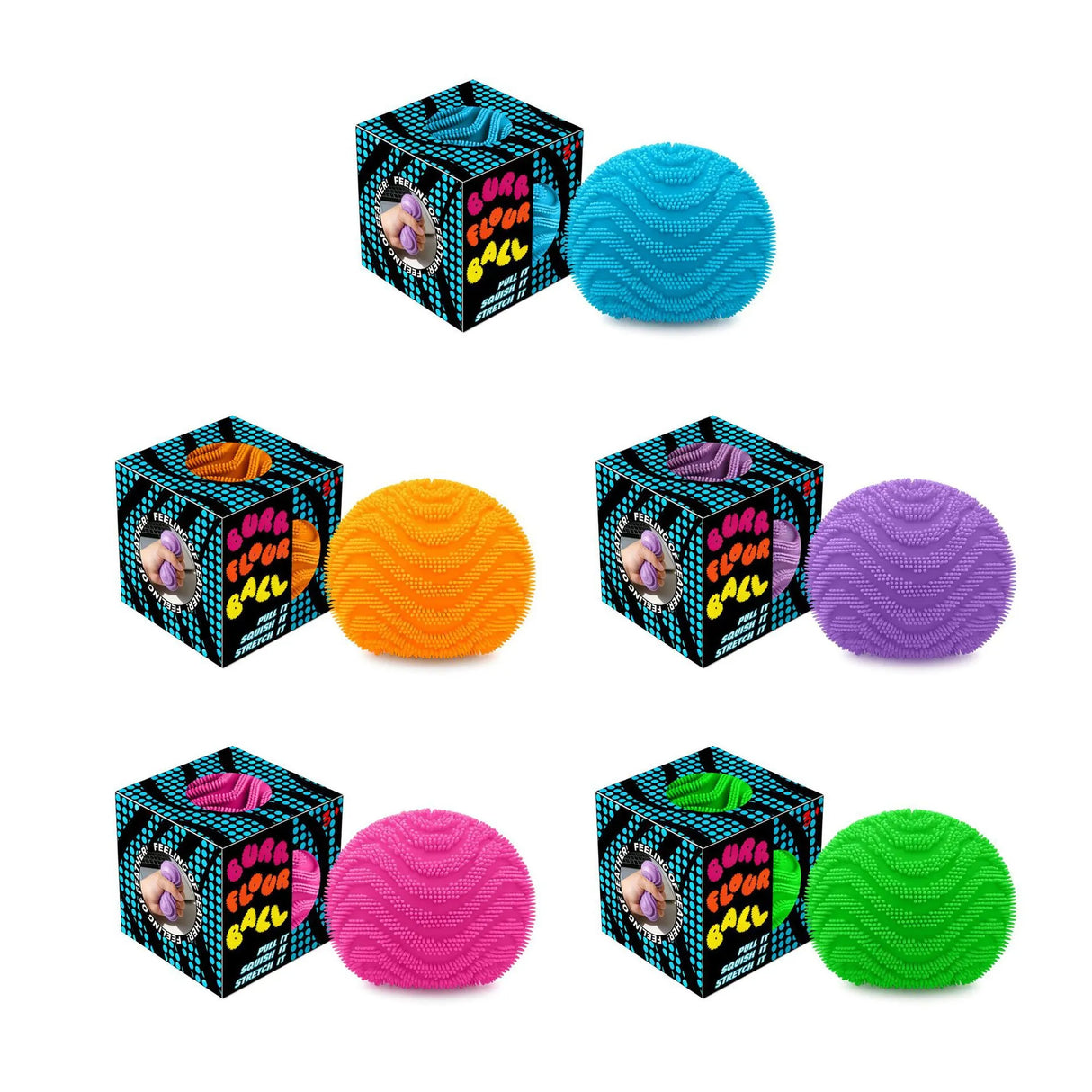 Fuzzy Ball Squishy Toy #SQSH242 (10PC)