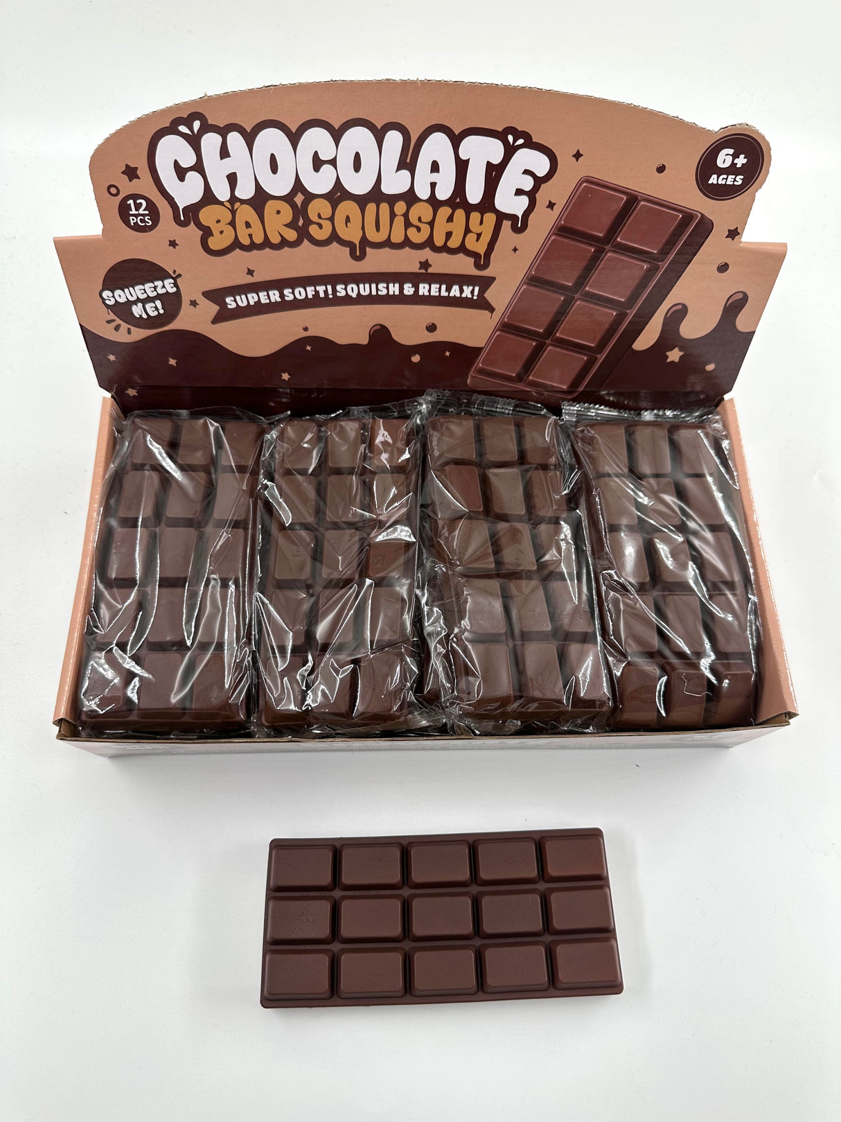 Chocolate Bar Squishy Toy #SQSH247 (12PC)